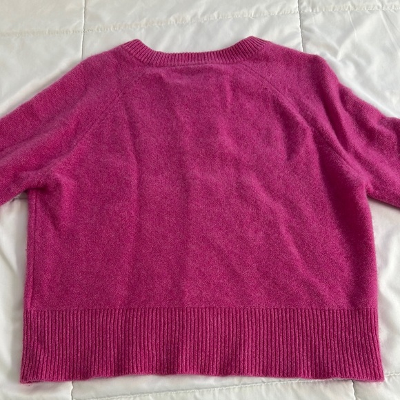 Rachel Zoe Women's 100% 2-ply Cashmere Hot Pink Sweater - Picture 5 of 5